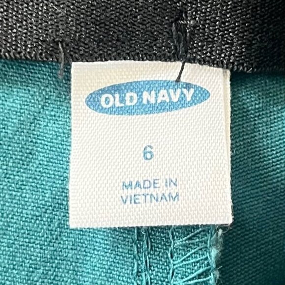 Old Navy Wow Pants Skinny Womens Size 6 Blue Side Zipper Flat Front Mid Rise - Picture 6 of 8